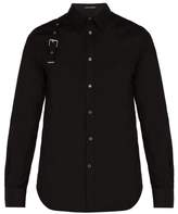 Thumbnail for your product : Alexander McQueen Harness Cotton Blend Shirt - Mens - Black