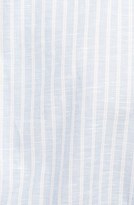 Thumbnail for your product : Michael Bastian Short Sleeve Stripe Cotton & Linen Shirt