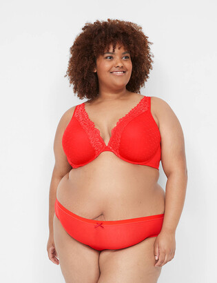 Lane Bryant Boost Plunge Bra With Lace - ShopStyle Plus Size Intimates