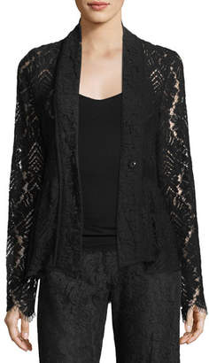 Nanette Lepore Genevieve One-Button Lace Jacket