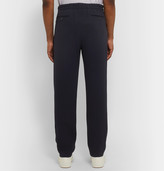 Thumbnail for your product : Giorgio Armani Navy Pleated Virgin Wool-Blend Seersucker Suit Trousers