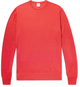 Aspesi Slim-Fit Cashmere Sweater - Men - Coral