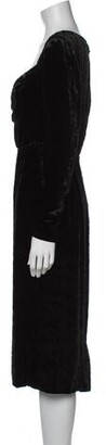 Christian Dior Vintage Midi Length Dress Black