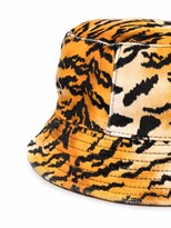 Thumbnail for your product : Philosophy di Lorenzo Serafini Tiger-Print Cotton Bucket Hat
