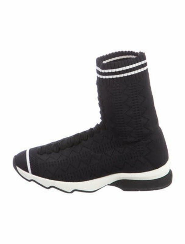 fendi black sock trainers