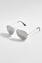Thumbnail for your product : boohoo Mirror Lens Aviator Sunglasses