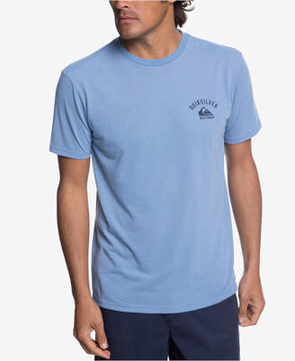 Quiksilver Men Waterman Stacked Up Performance Logo Graphic T-Shirt