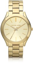 Michael Kors Runway Slim Gold Tone Watch