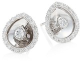Thumbnail for your product : Plevé Aura 18K White Gold & Diamond Pear Stud Earrings