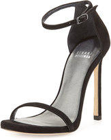 Thumbnail for your product : Stuart Weitzman Nudist Suede Ankle-Strap Sandal