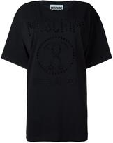Moschino perforated logo T-shirt 