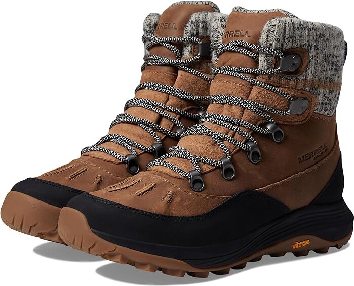 Merrell Siren 4 Thermo Mid Zip Waterproof Women's Shoes Tobacco : 9.5 M, Leather