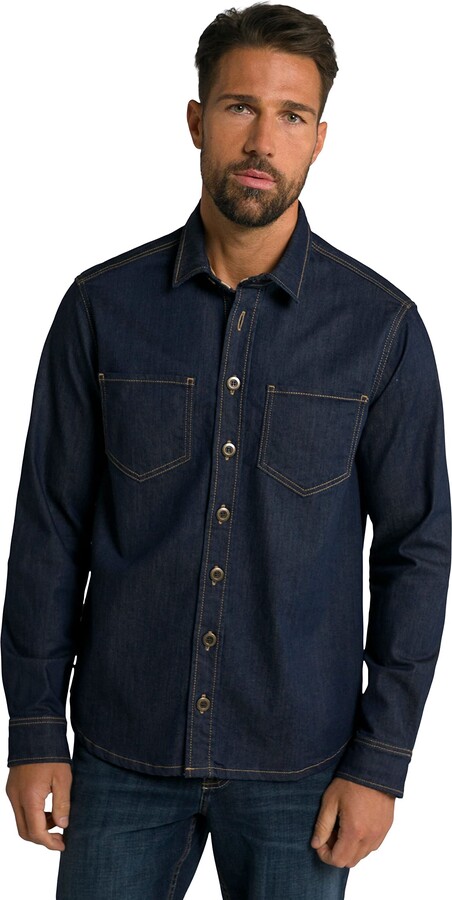 big tall mens denim shirts
