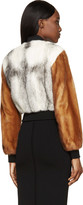 Thumbnail for your product : Givenchy Grey & Brown Mink Fur Bomber