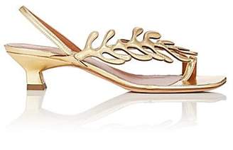 Derek Lam Women's Elise Metallic Leather Slingback Sandals - Gold, Or