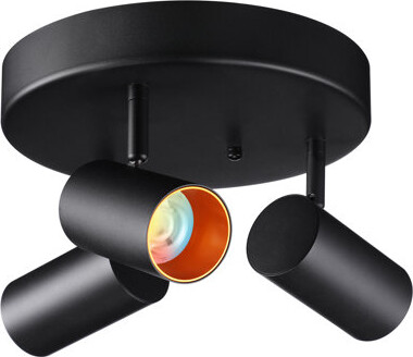 LEDVANS 5CCT 3-Light Ceiling Track Spotlights Dimmable 5 Color Temperature Selectable