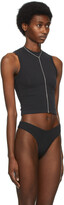 Thumbnail for your product : SKIMS Black Cotton 2.0 Mock Neck Tank Top