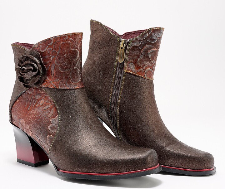 Spring Step L'Artiste by Leather Heeled Ankle Boots - Zinna
