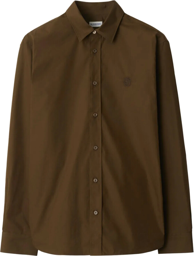 Burberry Logo-Embroidered Shirt