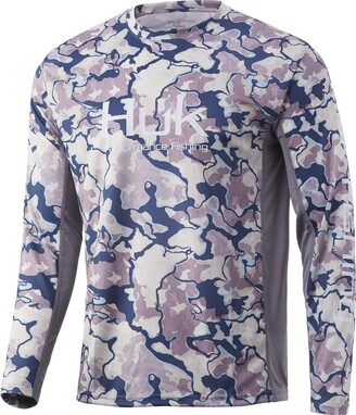 HUK Men's Icon X Camo Long Sleeve Performance Fishing Shirt T
