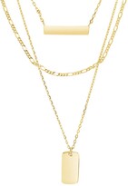 Thumbnail for your product : Sterling Forever 14K Yellow Gold Vermeil Layered Necklace