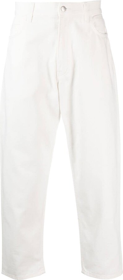 Mens White Jeans Tapered | ShopStyle