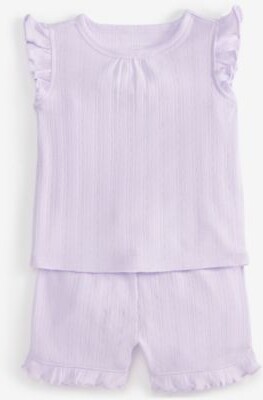 First Impressions Baby Girls Solid Pointelle Flutter Sleeve Top Pointelle Shorts Exclusively At Macys