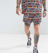 Thumbnail for your product : Reclaimed Vintage Inspired Shorts In Ikat Print