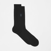 Thumbnail for your product : Burberry Monogram Motif Cotton Bend Socks