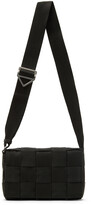 Thumbnail for your product : Bottega Veneta Black Intreccio Webbing Messenger Bag