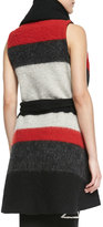 Thumbnail for your product : Alice + Olivia Keira Colorblock Knit Draped Vest