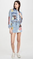 Thumbnail for your product : Alice + Olivia Crop Boxy Jacket with Patchwork