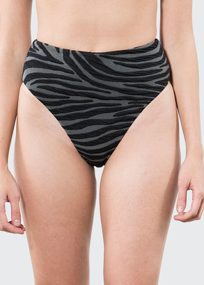 grey high waisted bikini bottoms