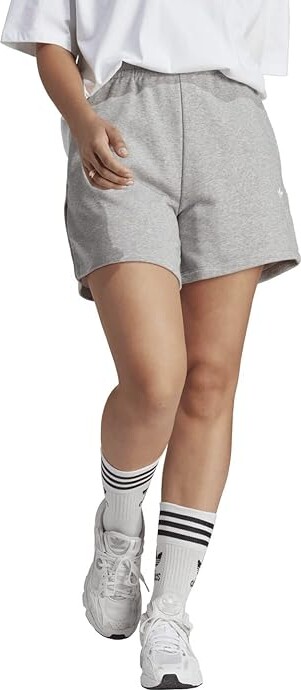adidas adiColor Essentials French Terry Shorts (Medium Grey Heather)  Women\'s Shorts - ShopStyle