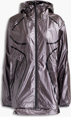 adidas by Stella McCartney TruePace metallic shell hooded jacket