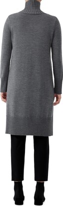 Eileen Fisher Turtleneck Long Sleeve Wool Sweater Dress