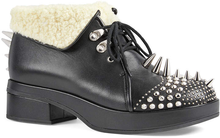 gucci leather booties