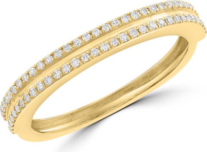 Effy 14K Gold Diamond Pavé Ring - 0.19ct.