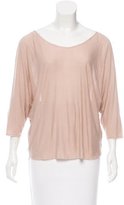Thumbnail for your product : The Row Semi-Sheer Scoop Neck Top