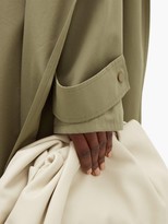 Thumbnail for your product : Bottega Veneta Oversized Wrap Cotton-blend Trench Coat - Khaki