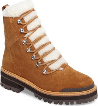 Marc Fisher Izzie Genuine Shearling Lace-Up Boot