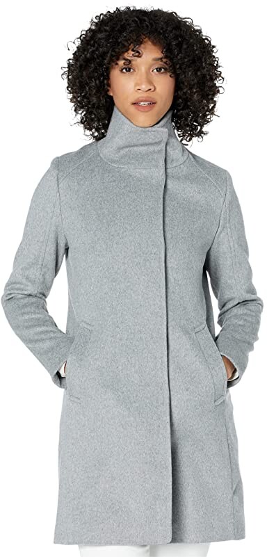 gray wool womens coat