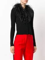 Thumbnail for your product : Moschino Boutique feather neck cardigan