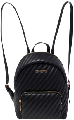 Michael Kors Black Quilted Faux Leather Medium Erin Backpack - ShopStyle  Girls' Bags