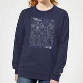 Thumbnail for your product : Transformers Optimus Prime Schematic Women's Sweatshirt