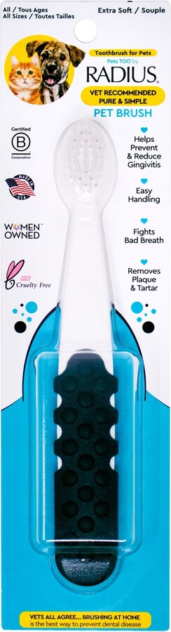Radius Lush & Plush Dog & Cat Toothbrush