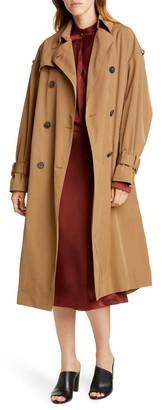 Vince Belted Technical Trench Coat