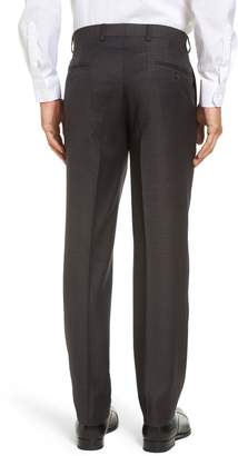 Ted Baker Jefferson Flat Front Solid Wool Trousers