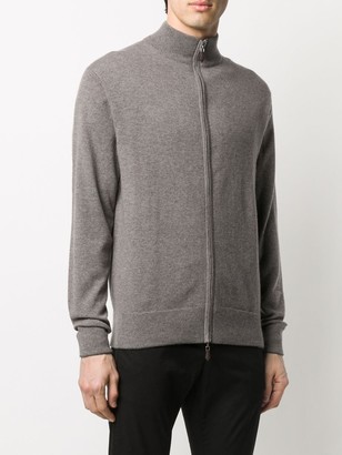 N.Peal Long Sleeve Zip Up Sweater