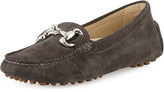 Thumbnail for your product : Patricia Green Milly Suede Buckle Loafer, Charcoal
